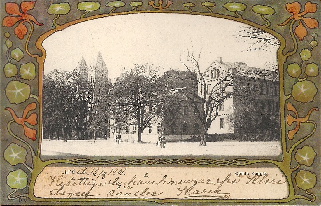 3911 Bild 8%3b Kuggis och Kungshuset i Lund ca 1890 tal (AF)