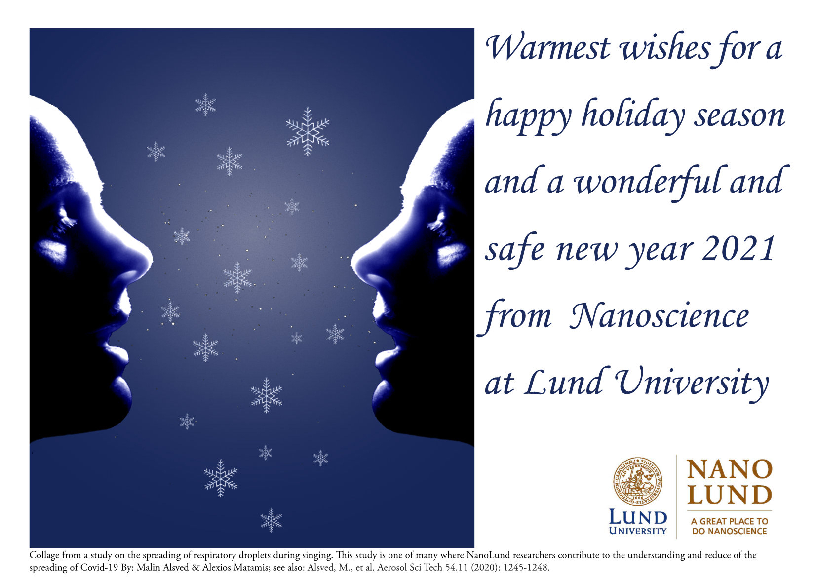 2020 Holiday card from NanoLund