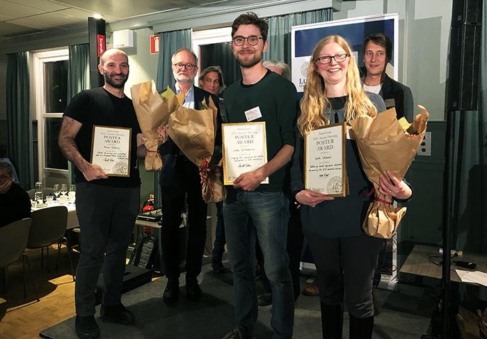 Photo of the Poster Awardees at NanoLund Annual Meeting 2021.