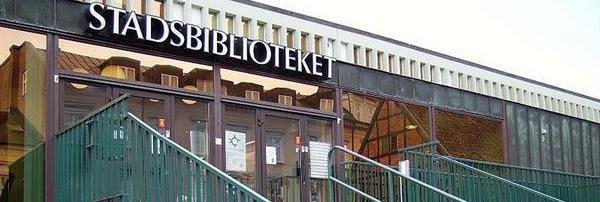 Fasad på Stadsbiblioteket i Lund. Foto.