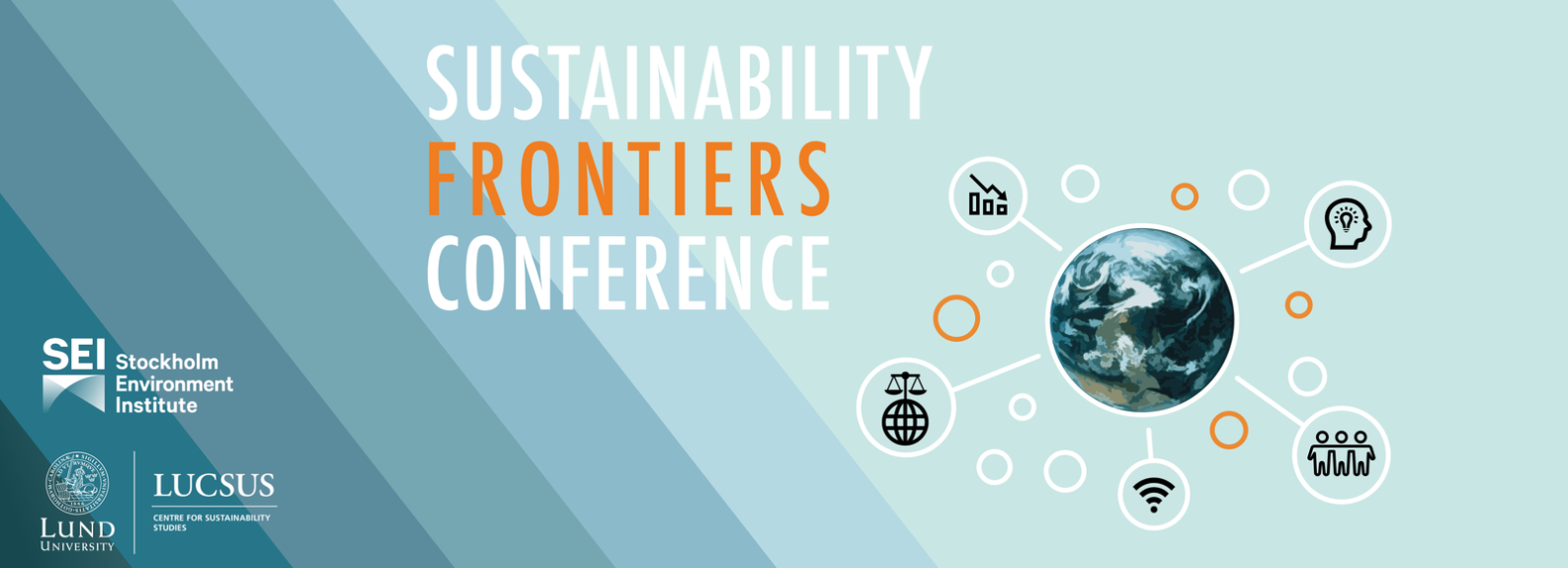 Sustainability Frontiers Conference logo. 
