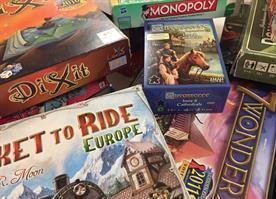 Picture of selection of board games