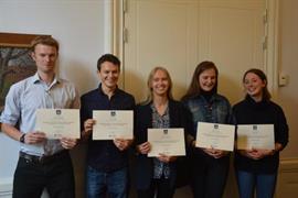 Picture: Team Global Lund winning "Peer's Choice Award" 2016. Photo: Marianne Sandberg, IIIEE