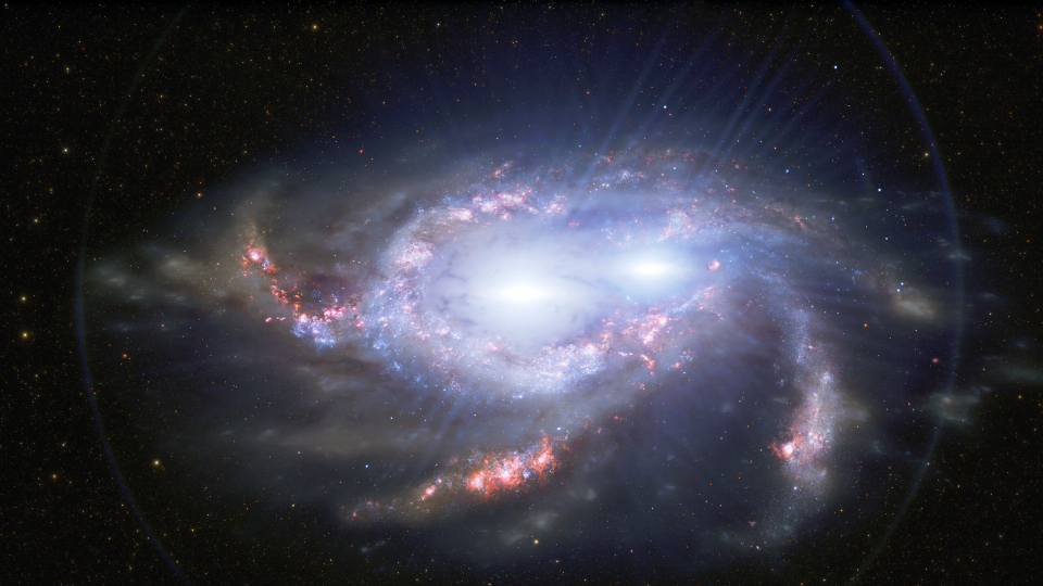 5044 Double Quasars in Merging Galaxies