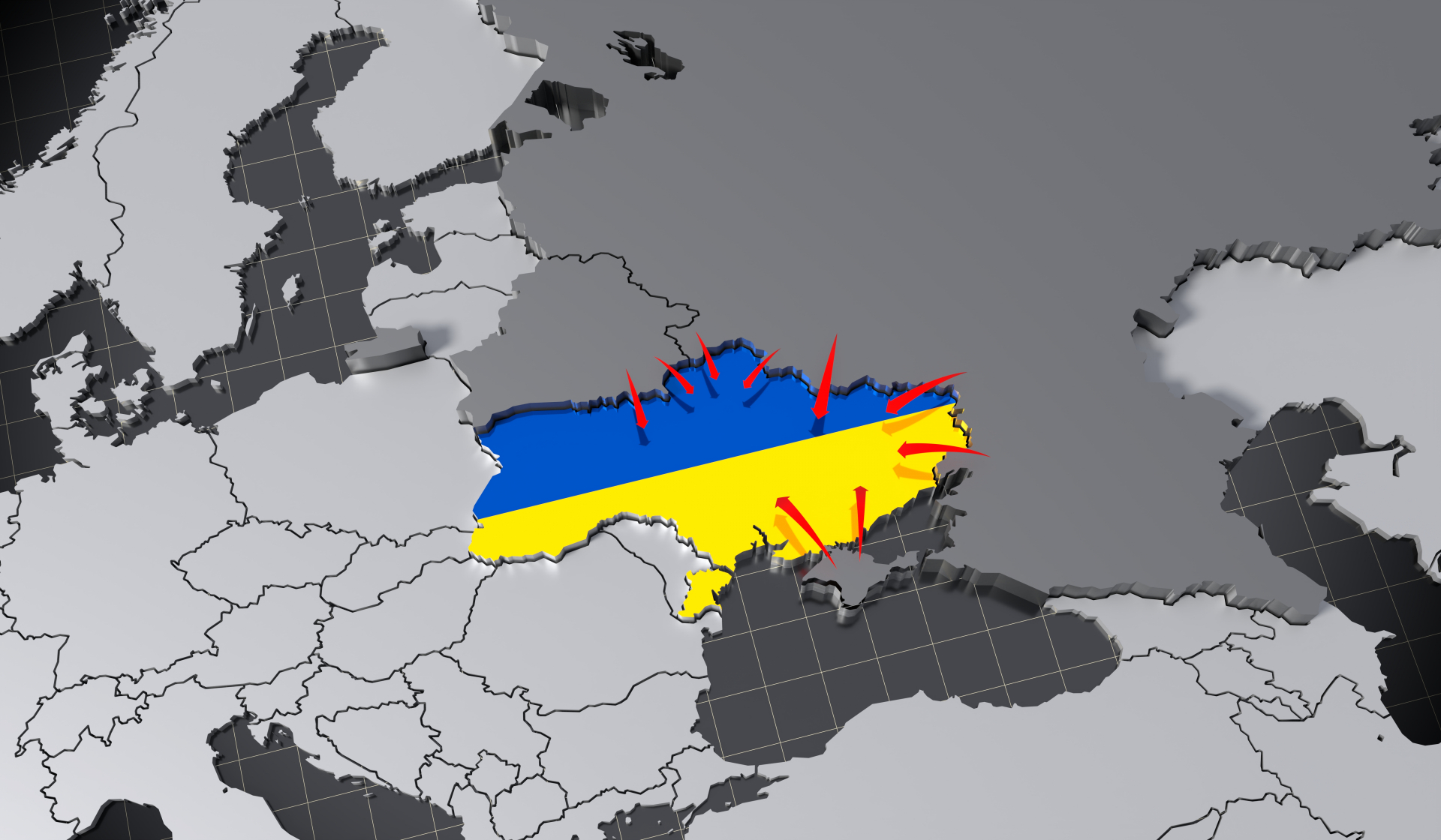2077 54263725 russia belarus and ukraine invasion war map 3d
