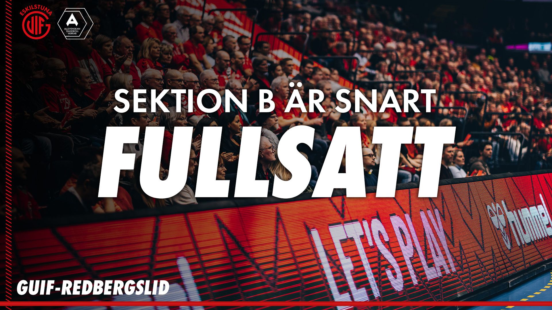 Sektion B är snart fullsatt