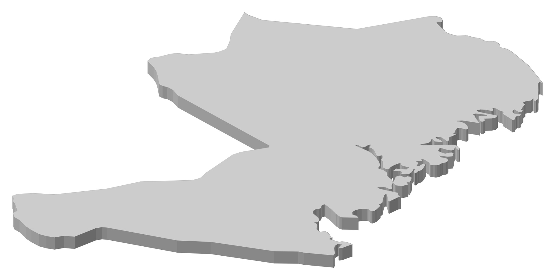 3784 mp17901859 map vasternorrland county sweden 3d illustration