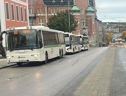 3845 bussar i centrum