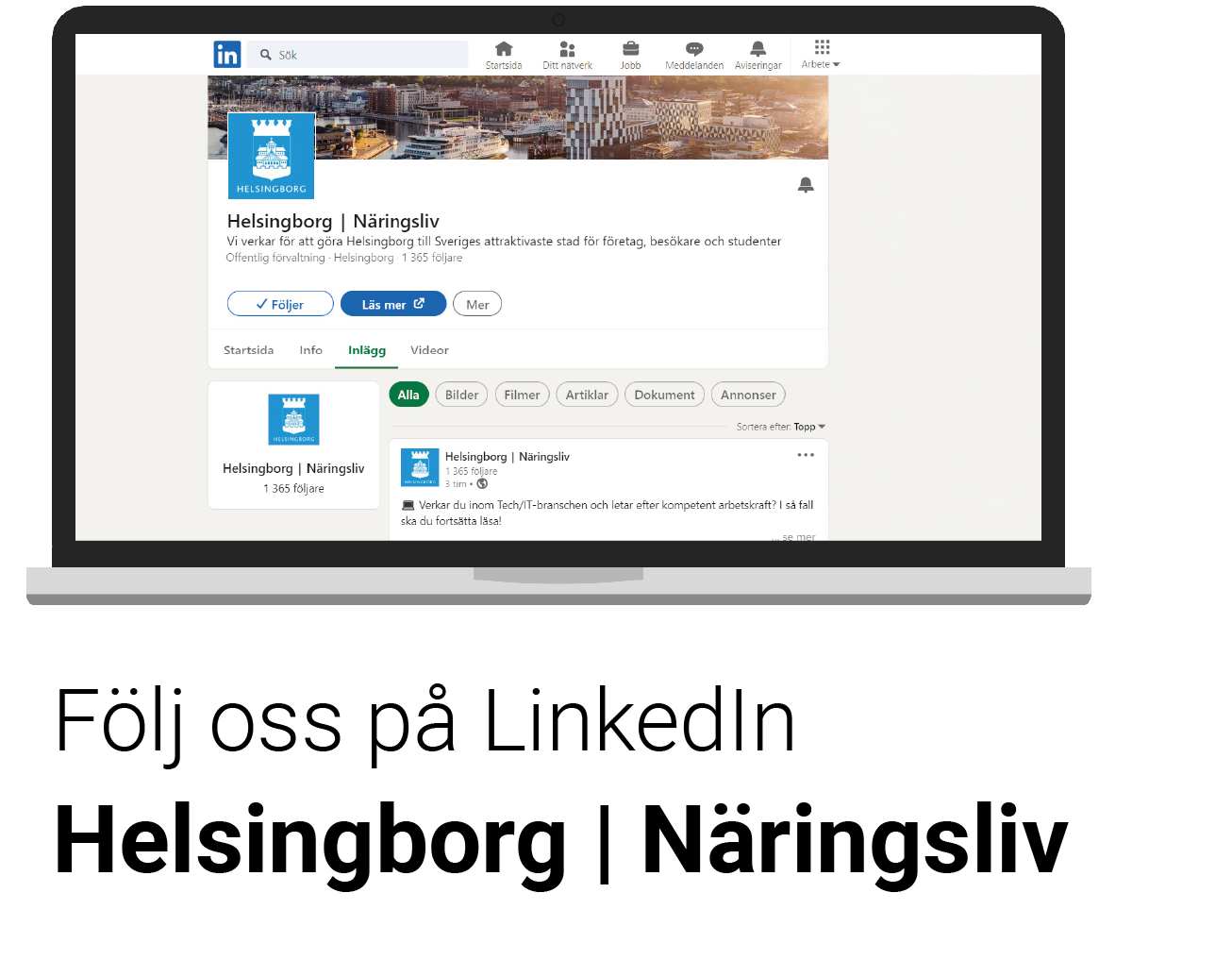Följ oss på LinkedIn - Helsingborg Näringsliv