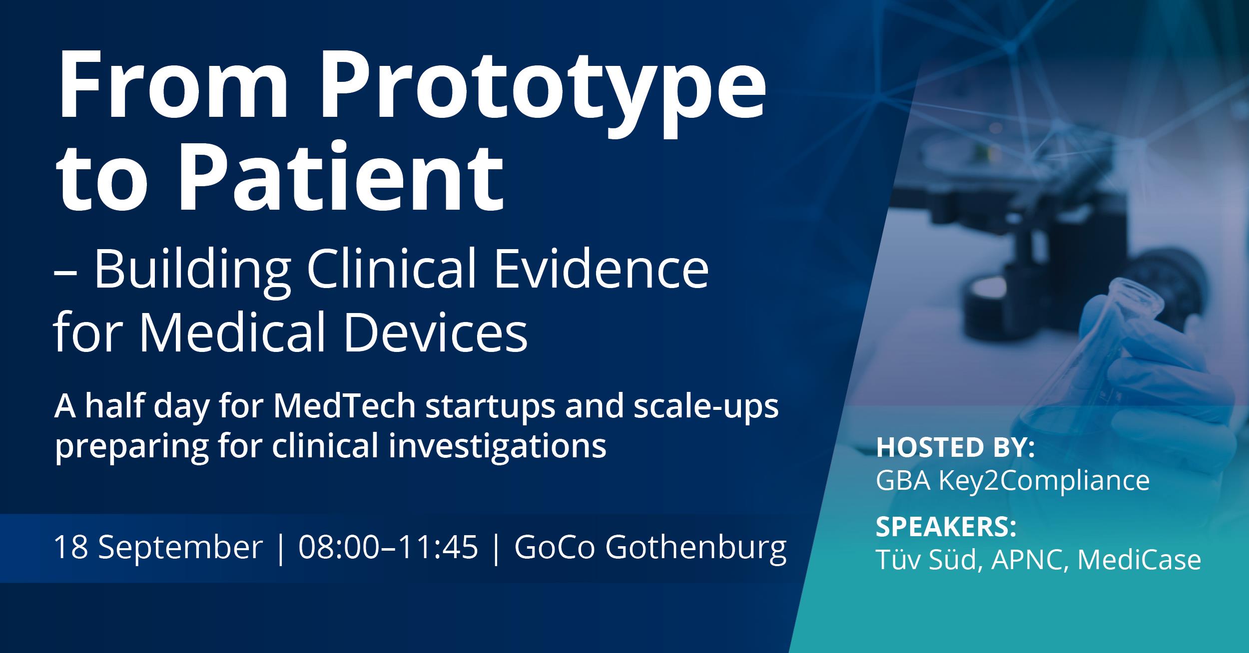 799 Save the date  From Prototype to Patient