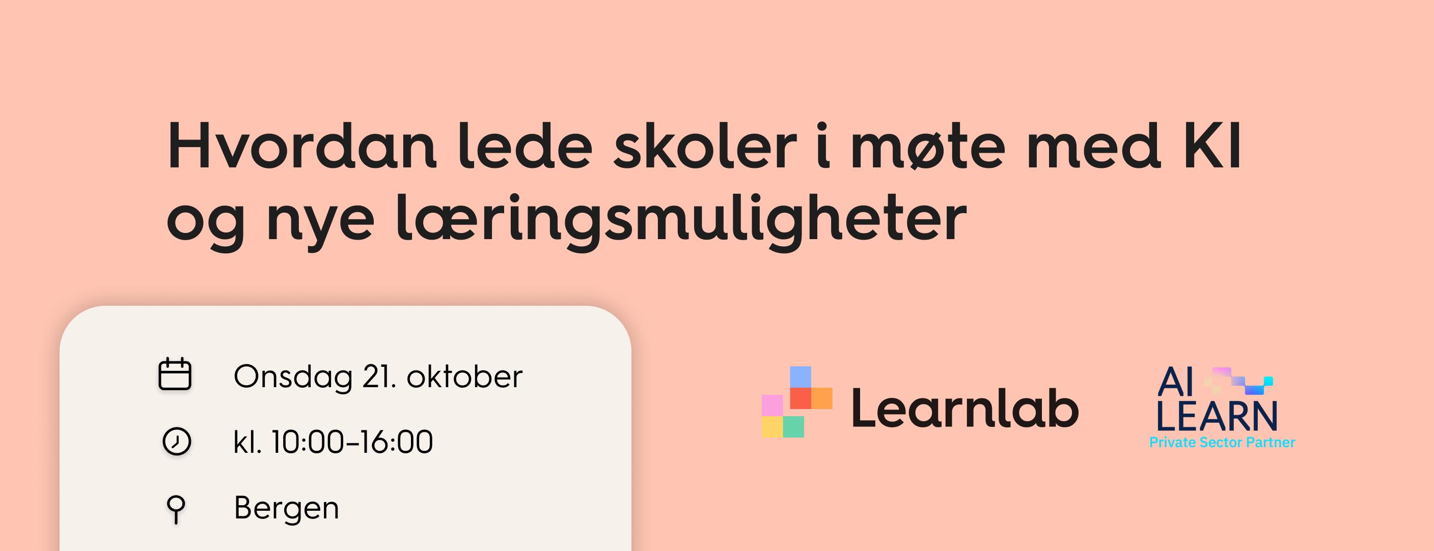 740 Learnlab konferanse 2026 Bergen