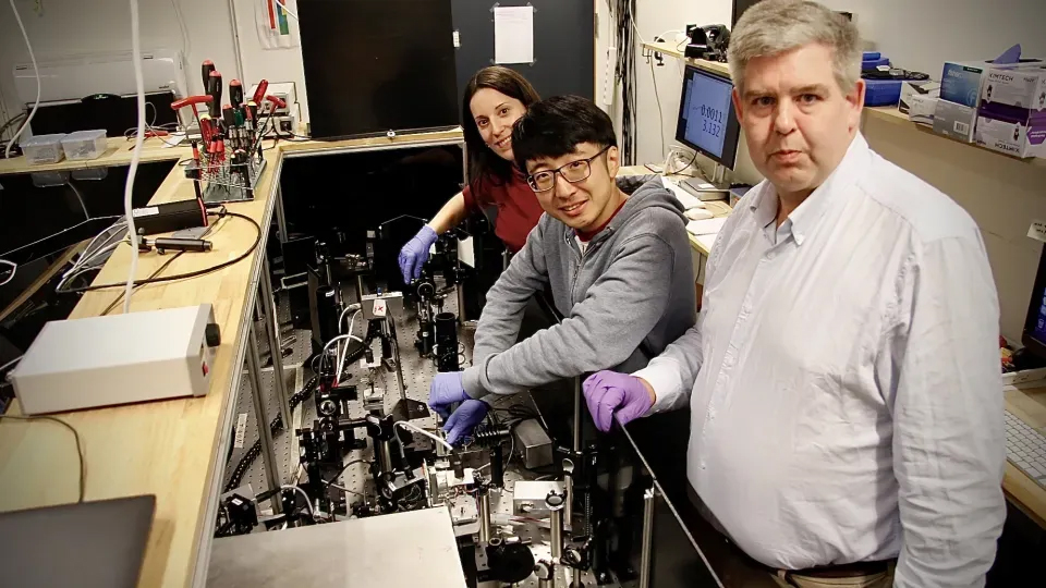 Photo of people in a lab.