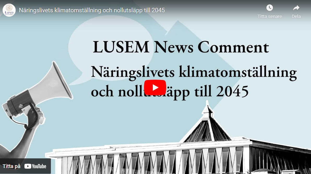 Illustration med megafon och hus, klipp från Youtube.
