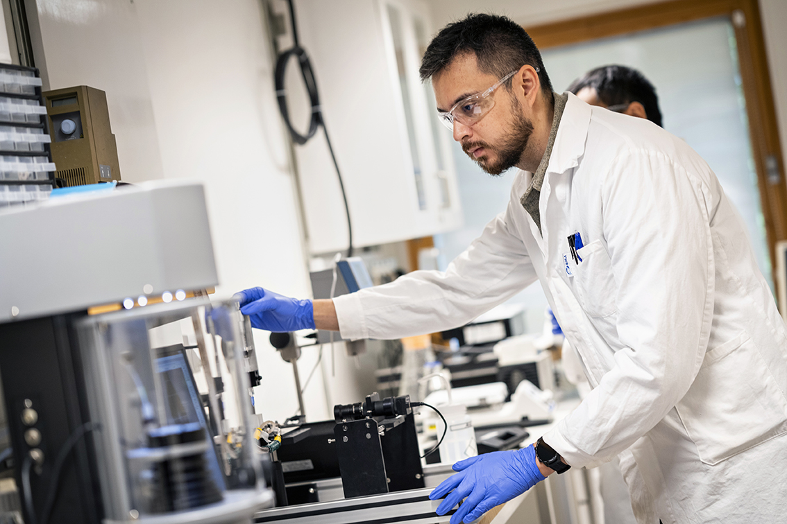 Photo of a man in a lab.