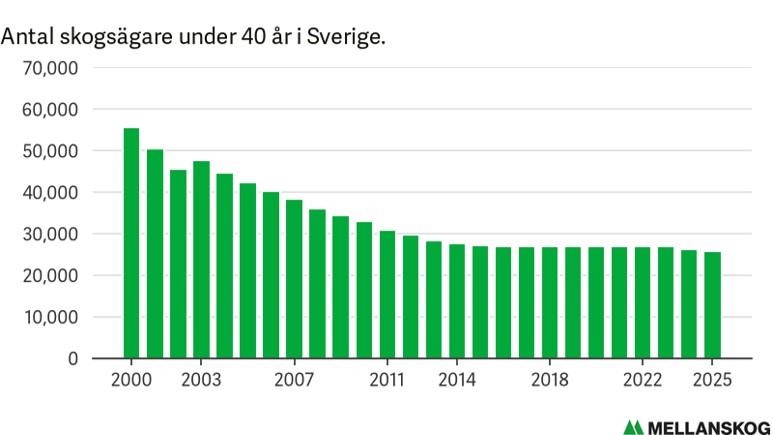 1991 Diagram allt f%C3%A4rre unga skogs%C3%A4gare