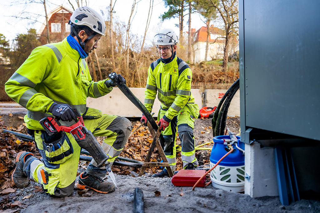 Bild på hus under vintern