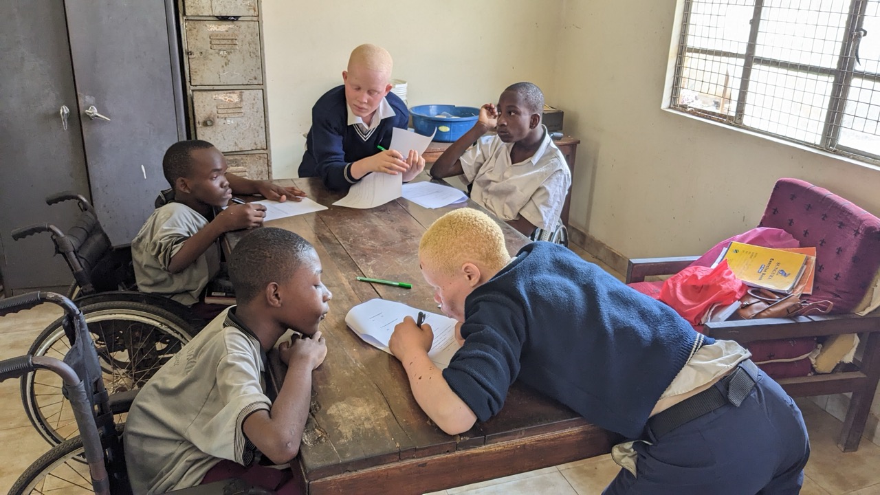 501 Photo 3 Students in Pugu secondary school in Tanzania during after school session stor