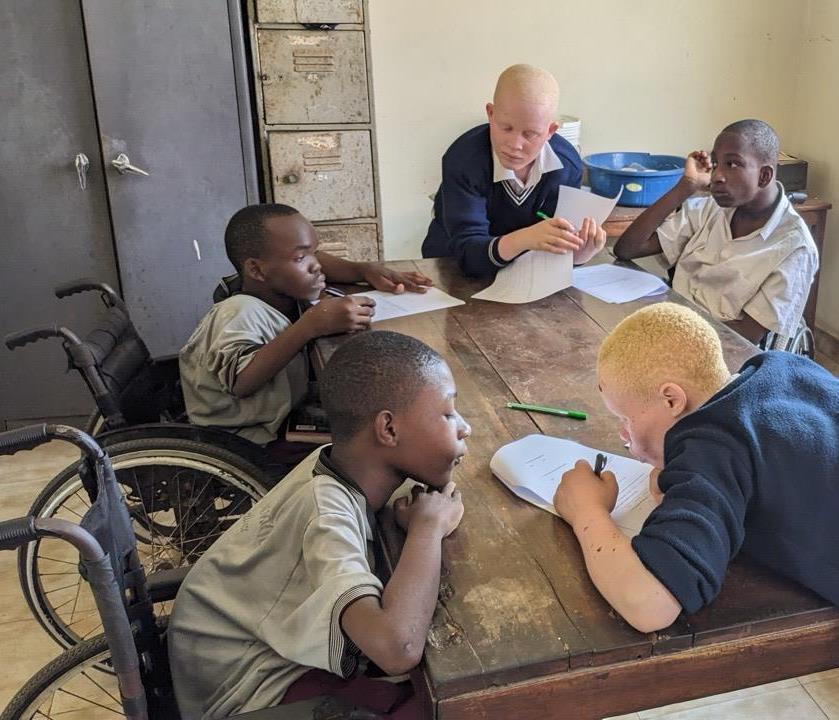 525 Photo 3 Students in Pugu secondary school in Tanzania during after school session stor