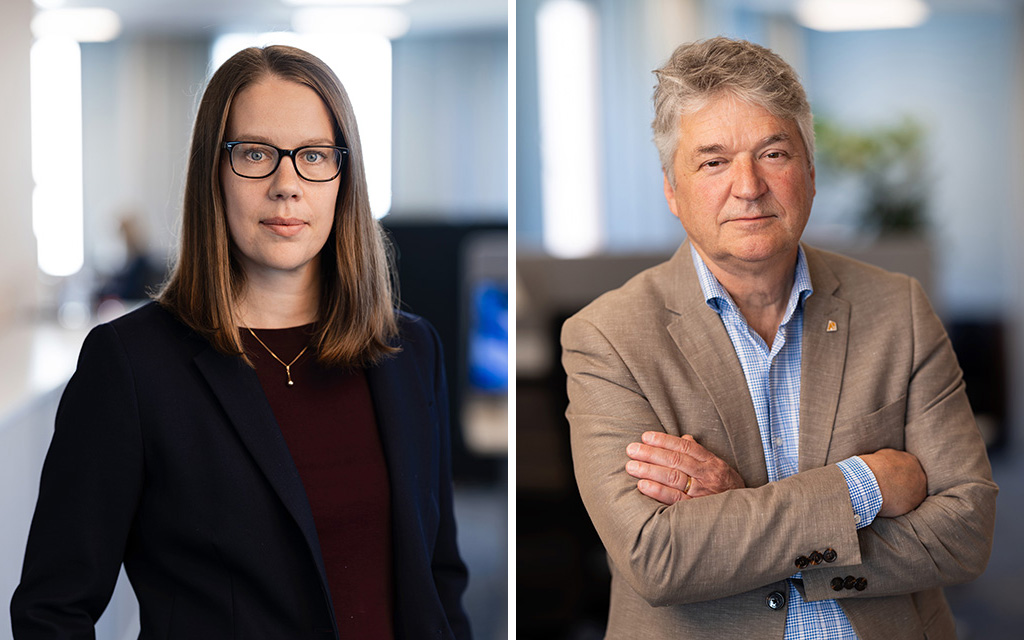 Maria Österlind, hyresexpert samt Anders Nordstrand, vd på Sveriges Allmännytta. Foto: Per Myrehed