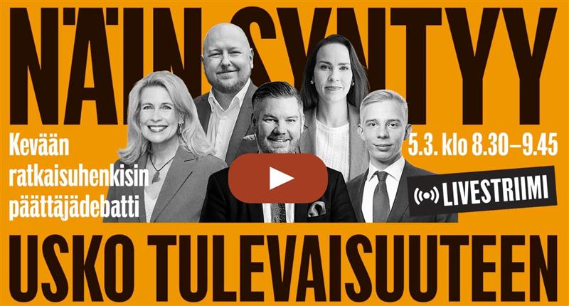 Kevään ratkaisuhenkisin päättäjädebatti: Näin syntyy usko tulevaisuuteen