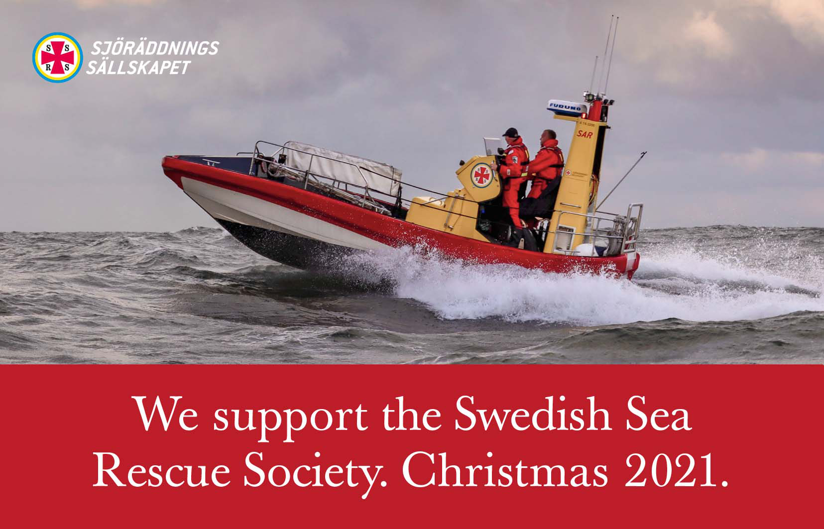 We support the Swedish Sea Rescue Society Christmas 2021