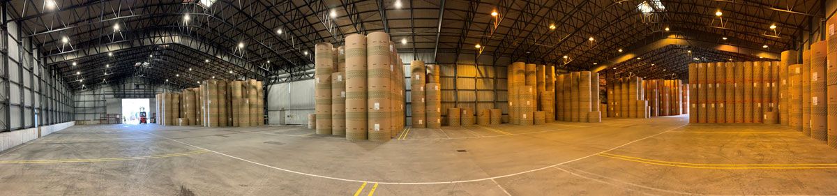 New and energy-efficient lighting in our warehouses
