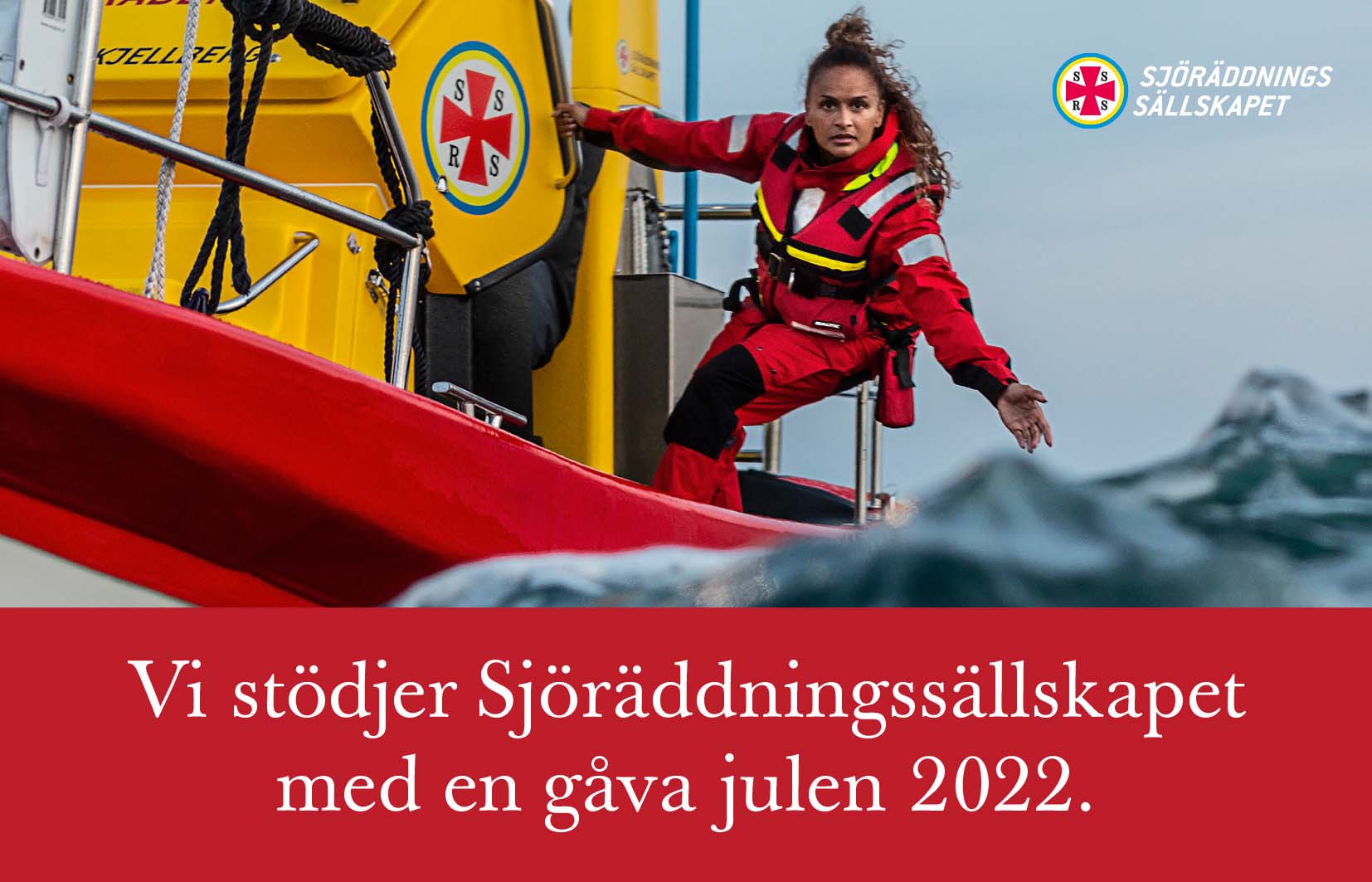 Vi stödjer Sjöräddningssällskapet med en gåva julen 2022