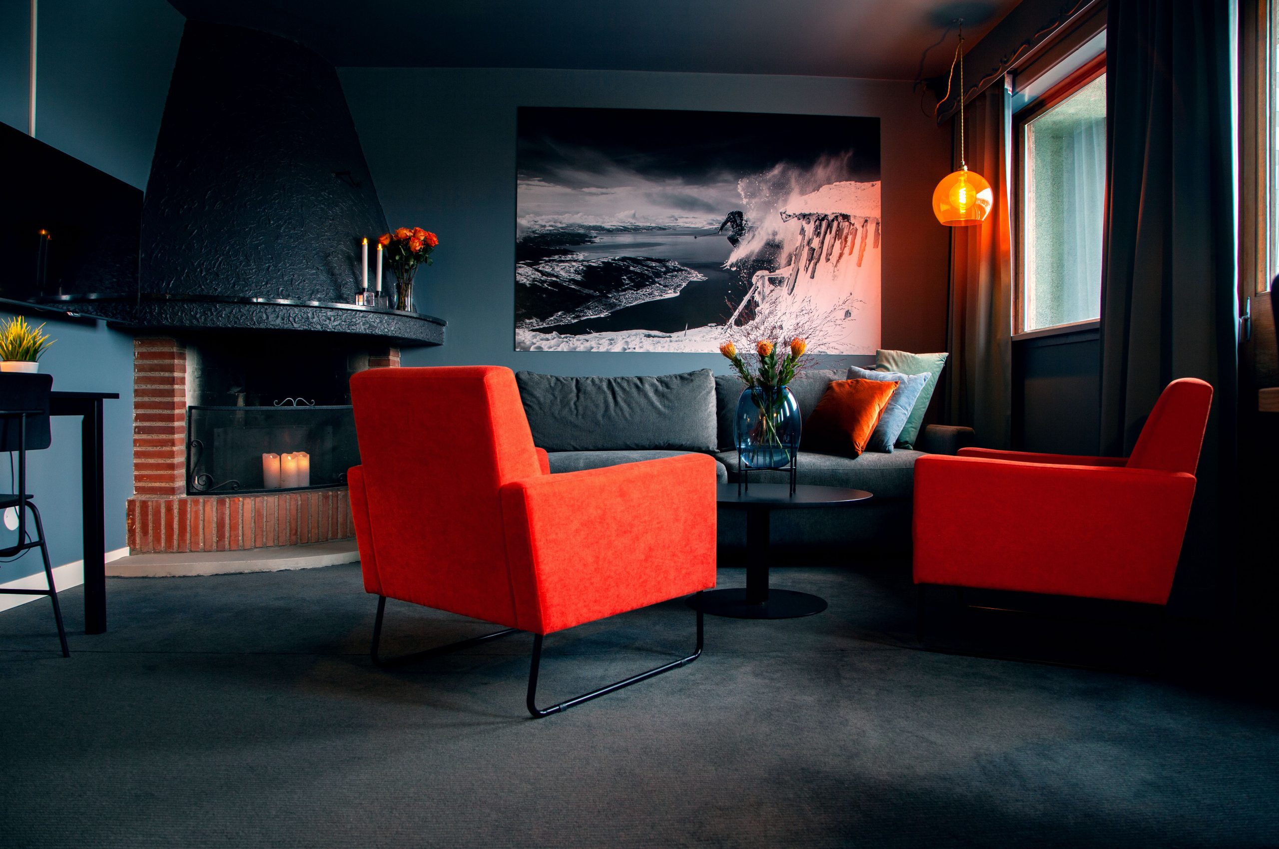 752 Narvik Hotel Wivel Suite med peis